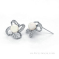 Pendientes de plata esterlina de moda 925